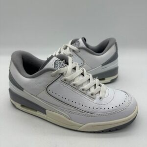 Nike Air Jordan FD0384-101 Kids 6.5Y Jordan 2/3 GS Low White Cement Grey Shoes
